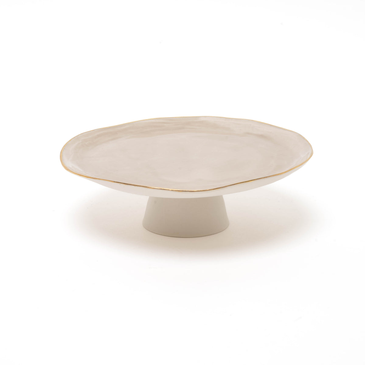 Cake plate D 20 bordo oro, light brown